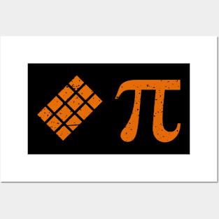 Pi Day Shirt - Chocolate Pi Algebra Math Symbol π Posters and Art